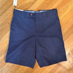 NWT*** Peter Millar Navy Flat Front Performance Shorts